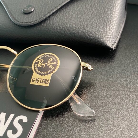 Ray Ban Round Metal Gold Frame RB3447 - Picture 11 of 12
